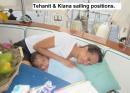 Tehani & Kiana sailing positions